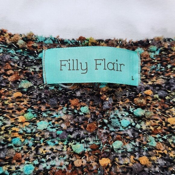 Filly Flair Multi-Colored Shrug/Cardigan Large. Lot E - Picture 3 of 4